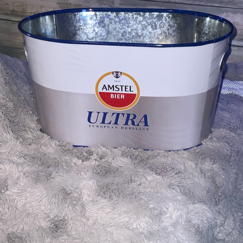 Amstel Bier Metal Ice Bucket